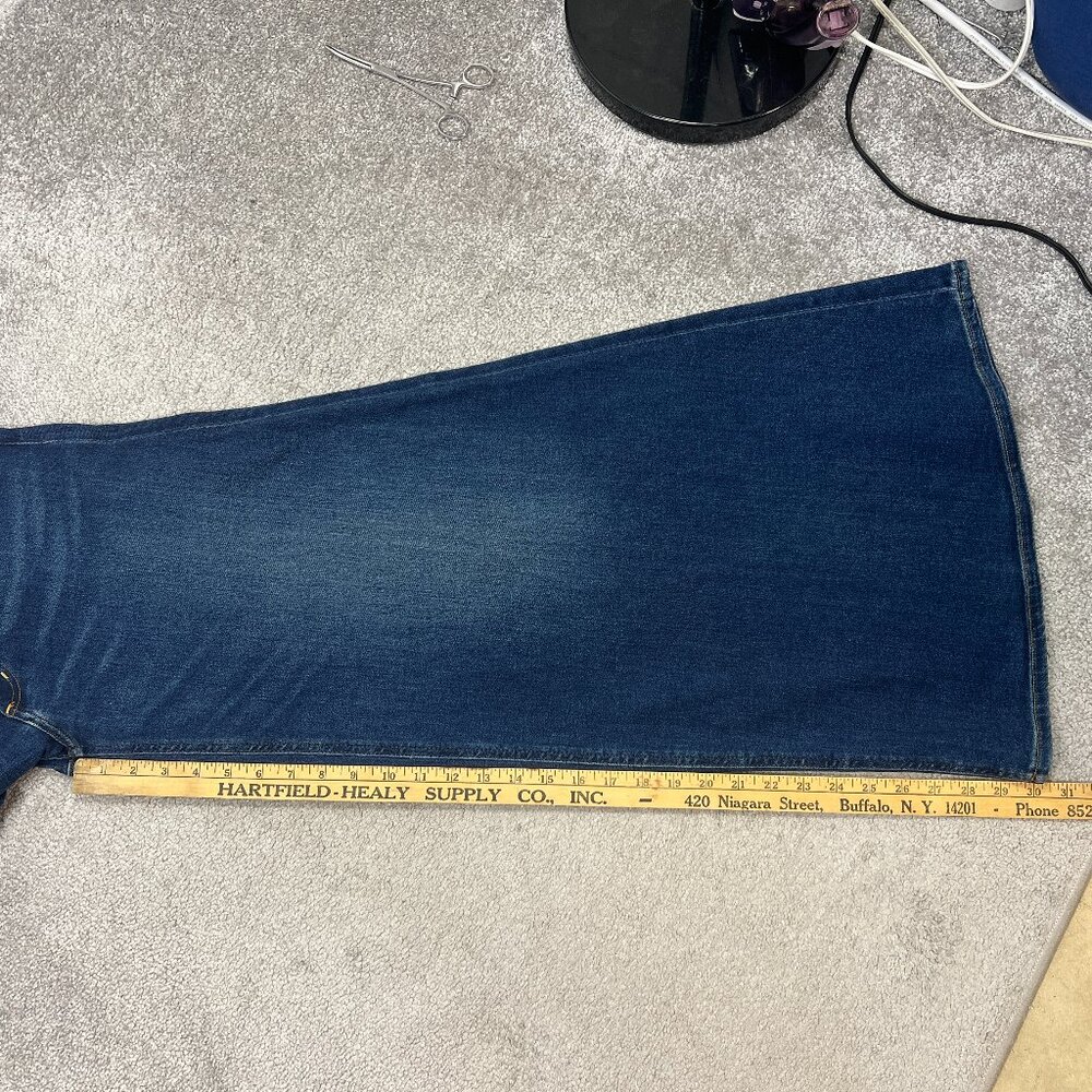 Citizens of Humanity Amari Ultra Wide-Leg Jeans 30" High-Rise Regatta Wash Retro - Picture 13 of 14